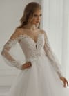 Свадебное платье Свадебное платье с нюдовым корсетом и рукавами