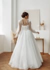 Свадебное платье свадебное платье с рукавами и необычным корсетом