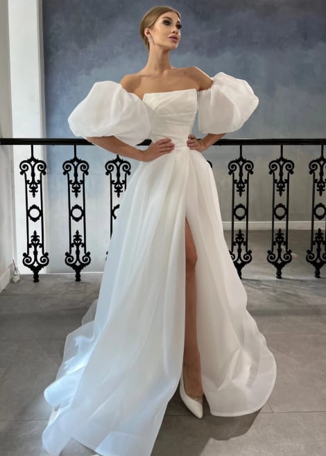 Свадебное платье из органзы