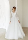 Свадебное платье Мерцающее свадебное платье с красивой спинкой