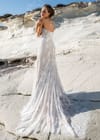 Свадебное платье Прямое силуэтное свадебное платье из кружева шантильи