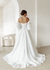 Свадебное платье Свадебное платье-трансформер  из восковой органзы на атласе