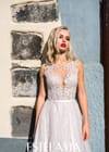 Свадебное платье Свадебное платье кремового оттенка без рукавов с винтажным рисунком