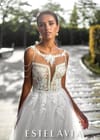 Свадебное платье Свадебное платье на нюдовой телесной сетке с бисером