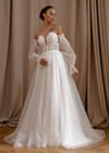 Свадебное платье Свадебное платье с рукавами гофрэ