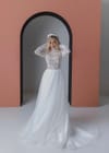 Свадебное платье Закрытое свадебное платье с рукавом и воротником-стойка
