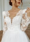 Свадебное платье свадебное платье с рукавами и цветочным кружевом