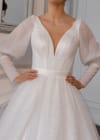 Свадебное платье Свадебное платье с мерцающим блеском и рукавами