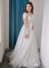 Свадебное платье Свадебное платье с герметичным кружевом и рукавами