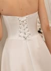 Свадебное платье Лаконичное простое свадебное платье из атласа